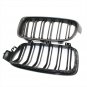 Pair Matte Black Front Grill Grille Kidney for BMW 3-Series F30 F31 F35 12-16 CY