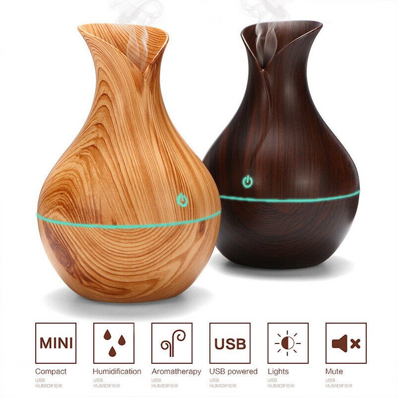 USB LED Ultrasonic Humidifier Essential Oil Diffuser Aroma Aromatherapy Purifier