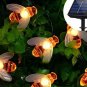 Solar String 20 LED / 30LED Lights Honey Bee Shape Solar Powered Garden Yard CHY