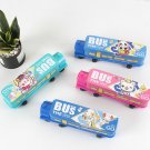 Cute Students Pencil Box Train Shape Pencil Case Storage Box Creative Stationery