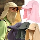 UV Protection Ear Flap Full Face Cover Sun Hat Cap Outdoor Fishing Hunting CHY