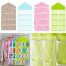 16 Pockets Portable Closet Organizer Storage Bins bag Hanger Clothes Wardrobe