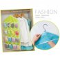 16 Pockets Portable Closet Organizer Storage Bins bag Hanger Clothes Wardrobe