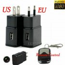 FULL HD 1080P USB Mini Motion Wall Charger SPYCamera US/EU Adapter Cam Y
