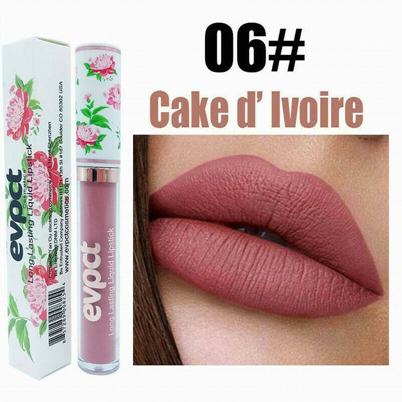 Women Lipstick Long Lasting Metal Matte Sexy Cosmetic Lip Glaze  Non-stick
