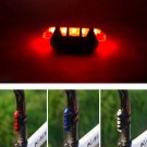 5 LED USB Rechargeable Bike Tail Light Bicycle Safety Cycling Warning Rear Lamp