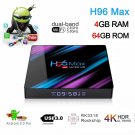 H96 MAX RK3318 Smart TV BOX Android 9.0 4GB 64GB Quad Core 1080p 4K LED screen Y