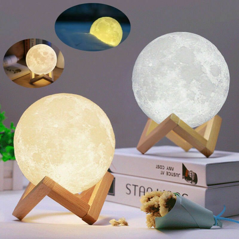 3D USB LED Magical Moon Night Light Moonlight Table Desk Moon Lamp Home Decor CY