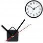 Quartz Clock Movement Mechanism Black Metal Pointer DIY Repair Parts Kit CHY