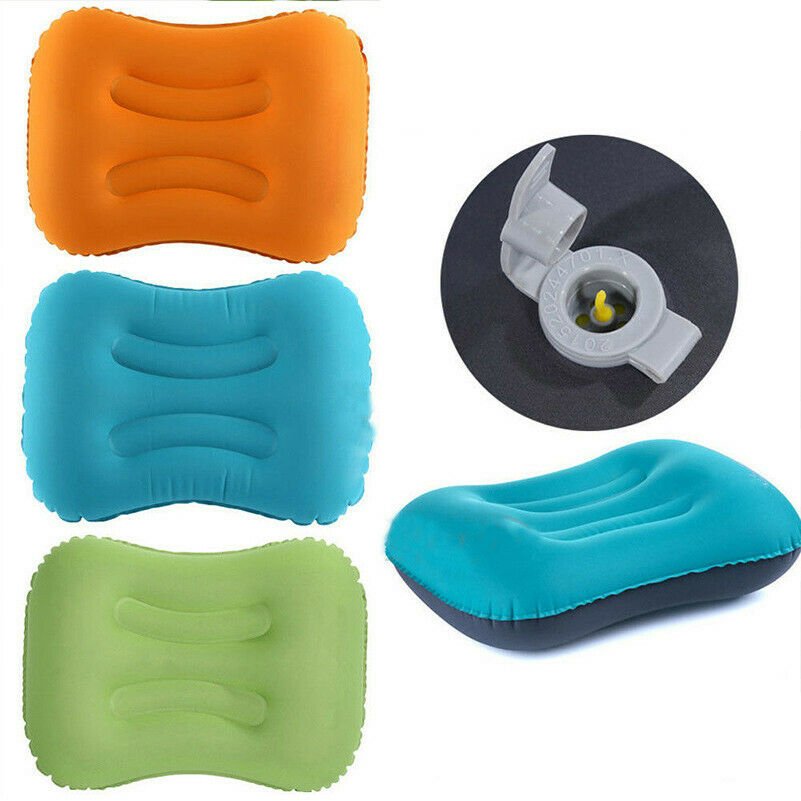 Portable Ultralight Inflatable Air Pillow Cushion Travel Camping Good Sleep Rest