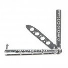 Butterfly Trainer Knife Training Dull Tool White Metal Practice Steel Knife NEW