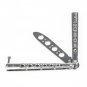 Butterfly Trainer Knife Training Dull Tool White Metal Practice Steel Knife NEW