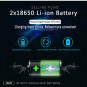 35000LM Zoomable Headlamp T6 LED Headlight Lamp Flashlight+Charger+18650battery