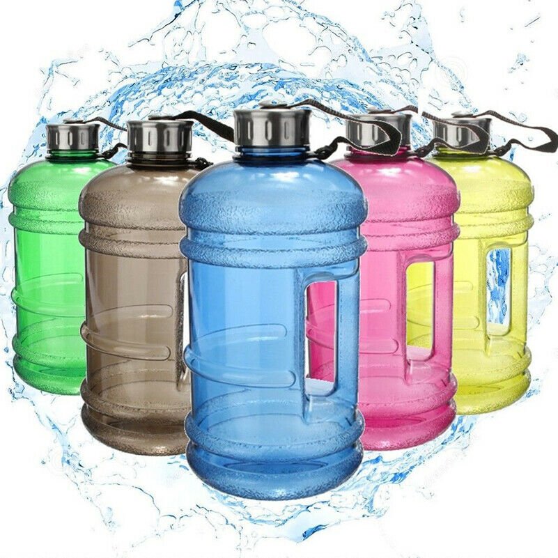 2.2L Big BPA Free Sport Gym Training Drink Water Bottle Cap Kettle Workout hot
