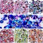 2019 Hot 3D Nail Art Rhinestones Flat Shaped Elongated Glass Colorful Stones Y