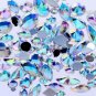 2019 Hot 3D Nail Art Rhinestones Flat Shaped Elongated Glass Colorful Stones Y