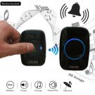 300M Remote Waterproof LED Wireless Doorbell 38 Songs Chime Door Bell EU US UK Y