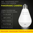 E27 HD WiFi Wireless 360° Panoramic Fisheye Camera Bulb Light SpyCamera CHY