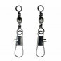 100PCS Fishing Barrel Swivel &Safety Snap Accessories Tackle Connector Combo CY
