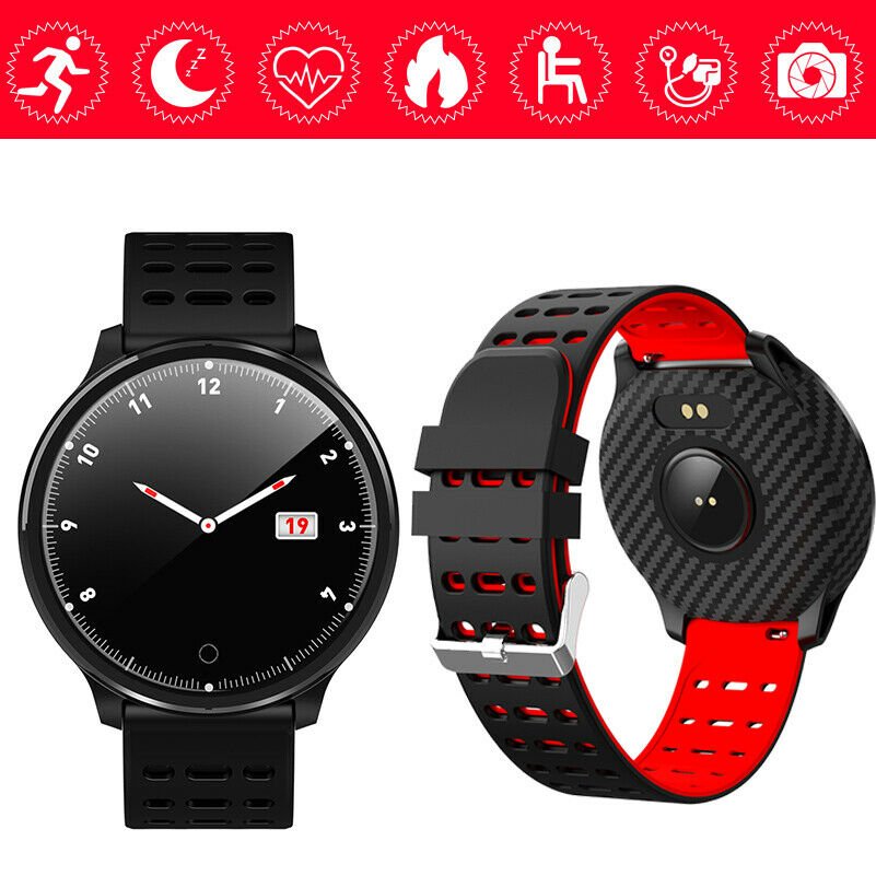 Waterproof Sport Blood pressure Oxygen Monitor Smart Watch for iPhone Android CY
