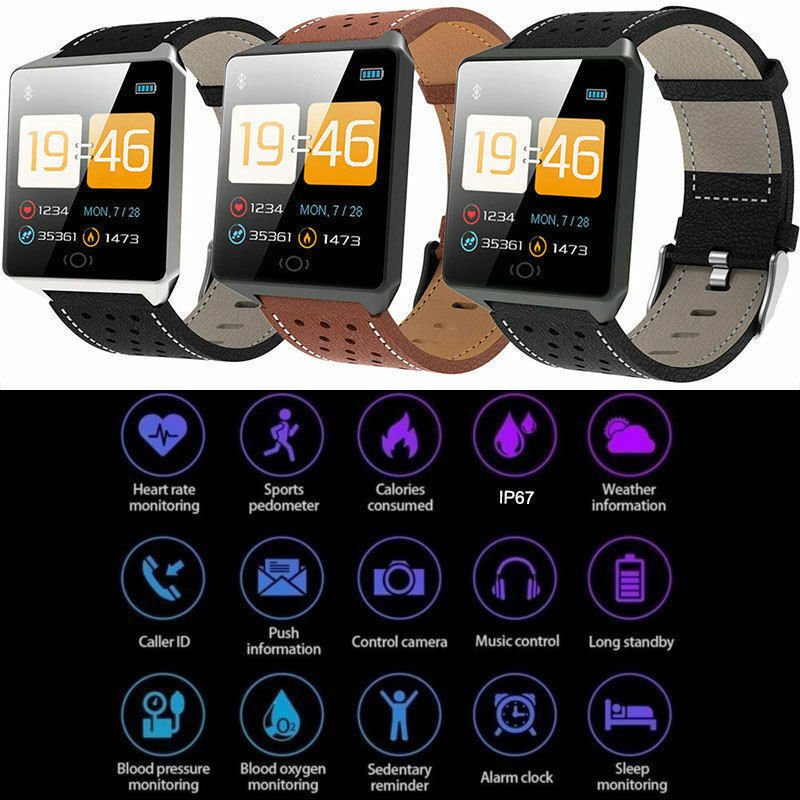 CK19 Smart Watch Heart Rate Oxygen Blood Pressure Fitness Tracker Activity Sport
