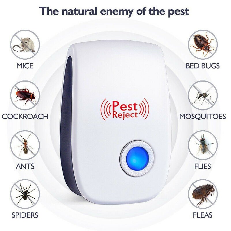 Electronic Ultrasonic Pest Reject Bug Mosquito Cockroach Mouse Killer Repeller Y