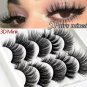5 Pairs 3D Mink Hair False Eyelashes Wispy Cross Long Lashes Makeup Soft Hair CY