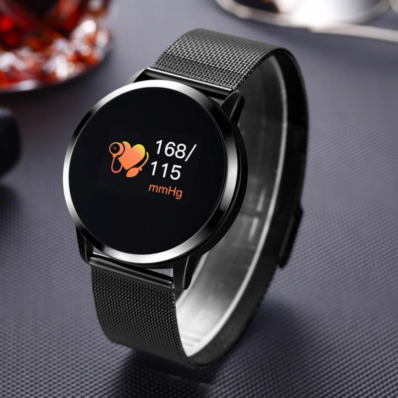 Q8 0.95 OLED Color Screen With Blood Pressure Heart Rate Smart Watch Bracelet CY