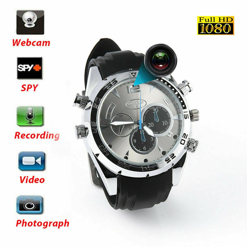 32GB HD Hidden Watch Spy Camera Mini Digital Video Recorder DV DVR