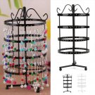 144 Holes Rotating Earring Ring Display Jewelry Rack Holder Metal Stand Hot CHY