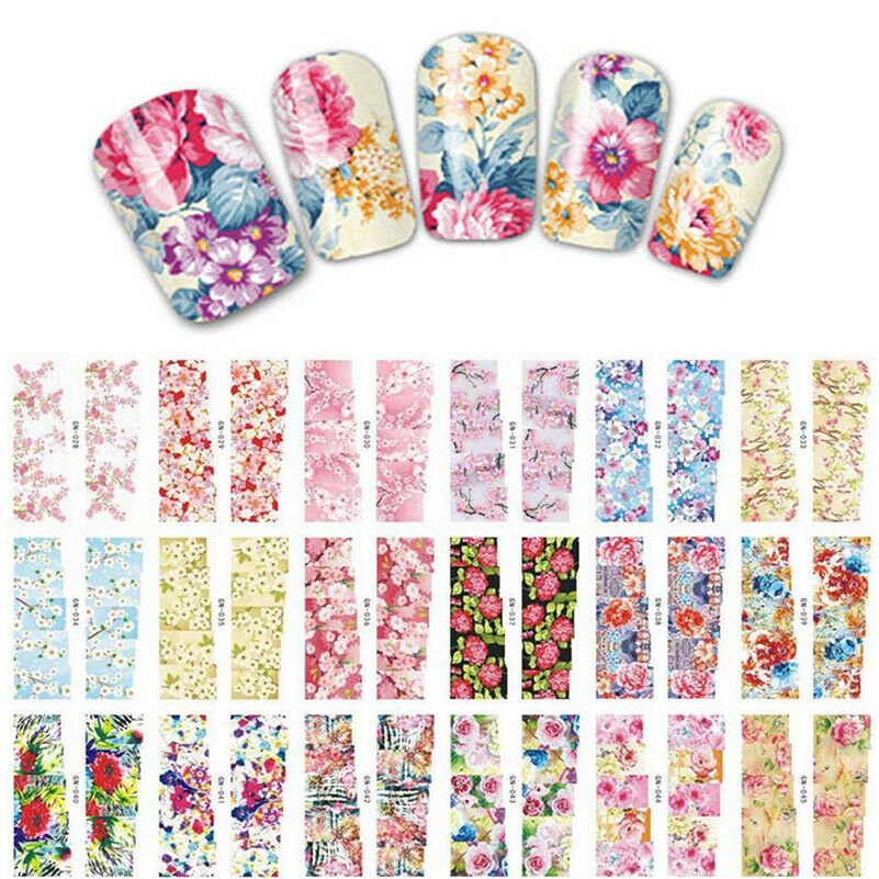DIY Flower Nail Art attractive nail style Water Transfer Manicure Nail Decals