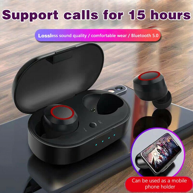 Bluetooth 5.0 Headset TWS Wireless Earphones Mini Earbuds Stereo Headphones CHY