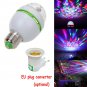 3W E27 RGB Crystal Ball Auto Rotating LED Stage Light Bulb Disco Party Bulb Lamp