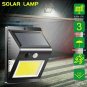 Outdoor Solar Light Motion Sensor Wall Light Waterproof Garden Yard Lamp 46LED Y
