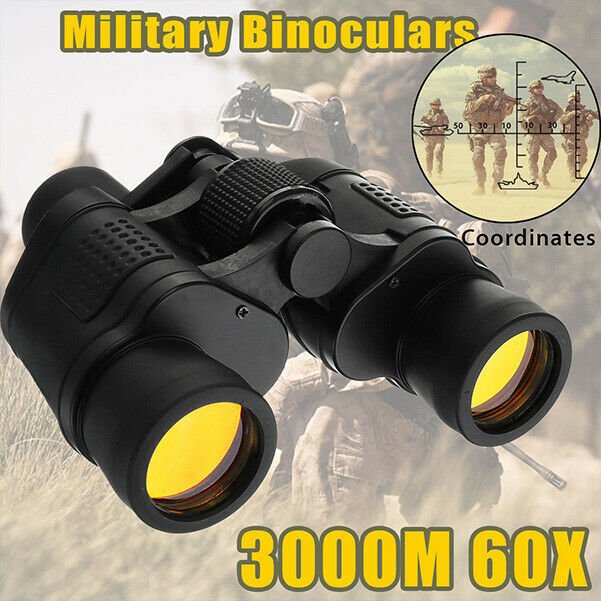 Telescope 60x60 Military Army Zoom Ultra HD Binoculars Optics Hunting Camping Y