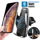 Automatic Clamping Wireless Car Charger Magnetic Mount Air Vent Phone Holder CHY