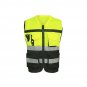 Hi-Vis Safety Vest Reflective Driving Jacket Worker Night Security Waistcoat HY