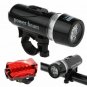 Waterproof 5 LED Lamp Bike Bicycle Front Head Light+Rear Safety Flashlight Set Y