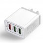 3 Ports Fast Quick Charge QC 3.0 USB Hub Wall Charger Power Adapter 2.1A US Plug