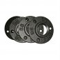 1/2'' Flange Base Malleable Wall Mount Threaded Floor Pipe Fittings DIY Home