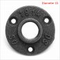 1/2'' Flange Base Malleable Wall Mount Threaded Floor Pipe Fittings DIY Home