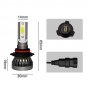 9005 HB3 H10 1200W 195000LM COB LED Headlight Bulbs Kit Hi/Low Beams 6000K CHY
