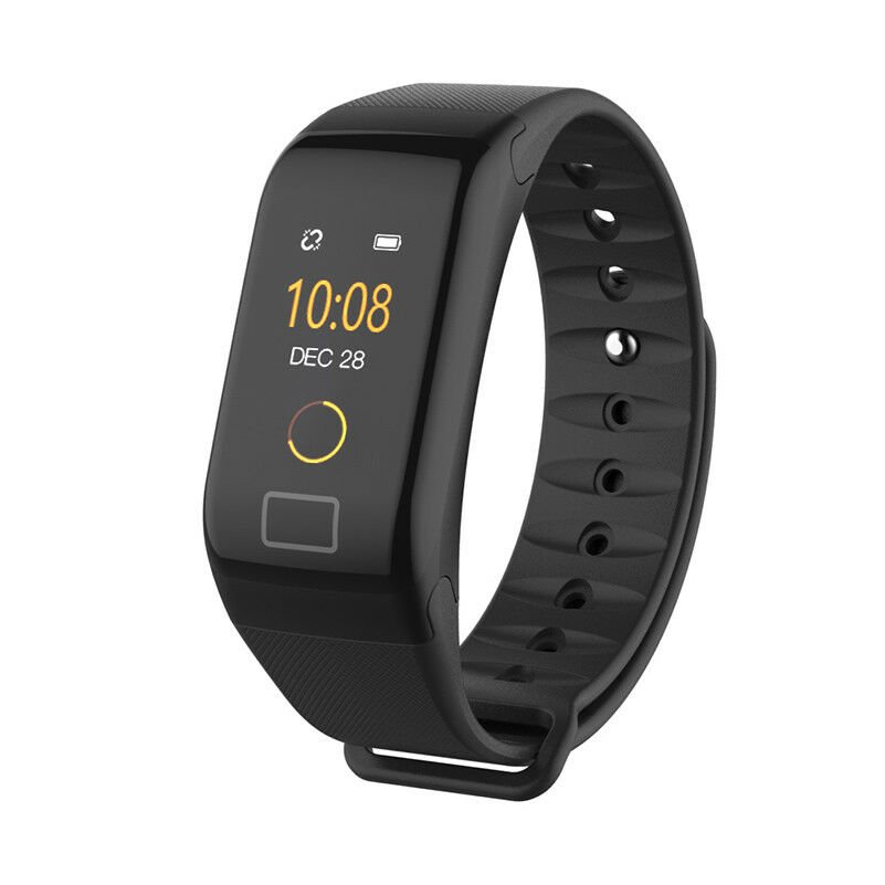 F1 Plus Blood Pressure Oxygen Heart Rate Monitor Smart Wristband Bracelet Watch