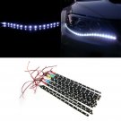 2PCS 30cm 5050 12LED Flexible LED Strip Light DIY Car Auto Decor Waterproof CHY