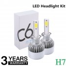 Car LED H7 Headlight Kit Bulbs 6000K 7200LM Xenon White C6 All In One Globes