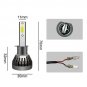 2x H1 1200W 195000LM LED Headlight Conversion Bulbs Kit 6000K Hi/Lo Beam Lamp CY