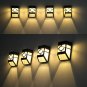 Solar Power Wall Mount LED Light Outdoor Garden Path Landscape Fence Yard Lamp Y