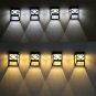Solar Power Wall Mount LED Light Outdoor Garden Path Landscape Fence Yard Lamp Y