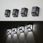 Solar Power Wall Mount LED Light Outdoor Garden Path Landscape Fence Yard Lamp Y