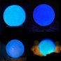 1Pcs Blue Luminous Quartz Crystal Sphere Ball Glow In The Dark Stone 35MM CHY